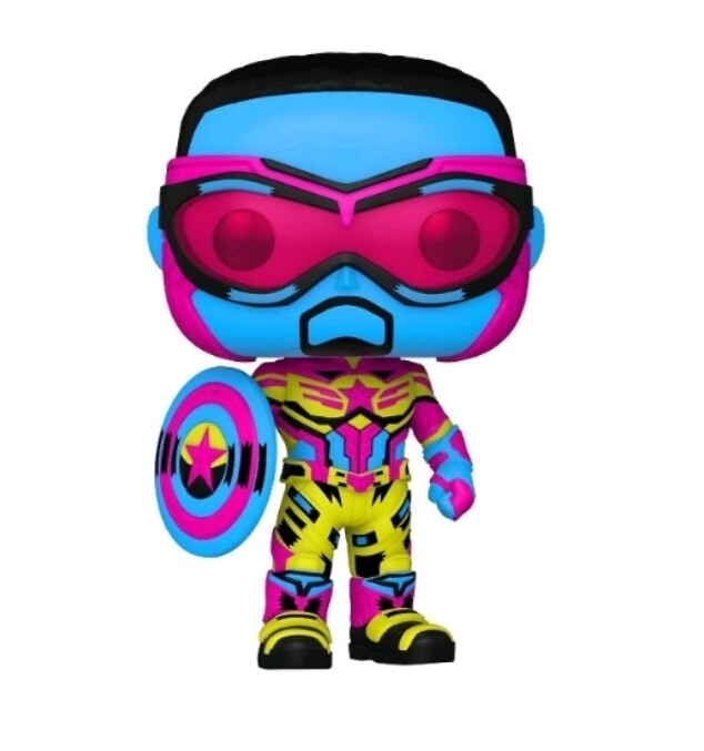 Funko Pop Marvel. Captain América blacklight exclusivo de Target