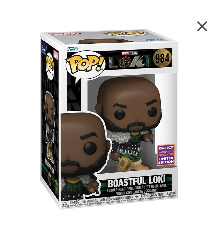 Funko Pop Boastful Loki Exclusivo de Wonder Con
