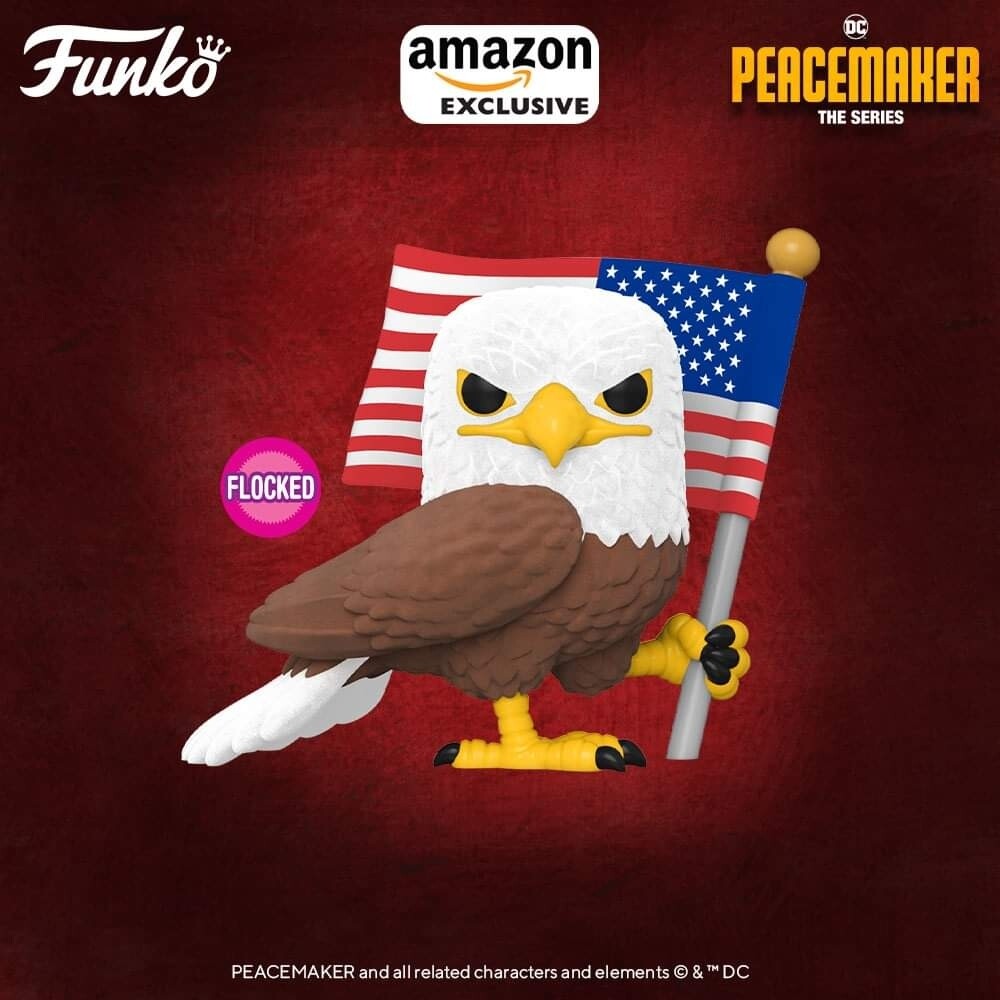 Pre-orden Funko Pop Peacemaker. Eagly Flocked Exclusivo de Amazon