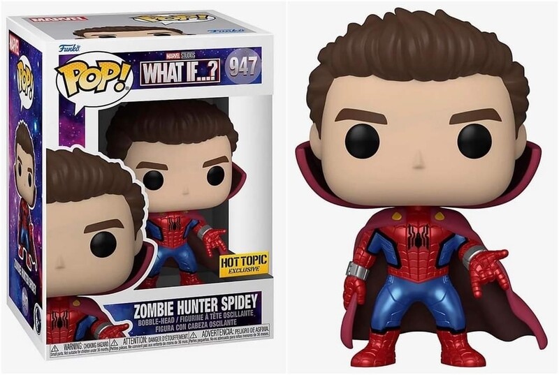 Funko Pop Marvel What If?. Zombie Hunter Spidey Exclusivo de HotTopic.