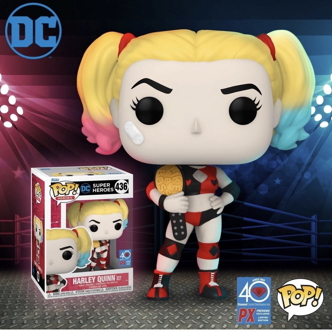 Pre-orden Funko Pop Harley Quinn with Belt Exclusivo Px Previews