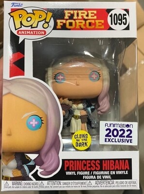 Funko Pop Animation. Fire Force. Princess Hibana Exclusivo de Funimation GITD
