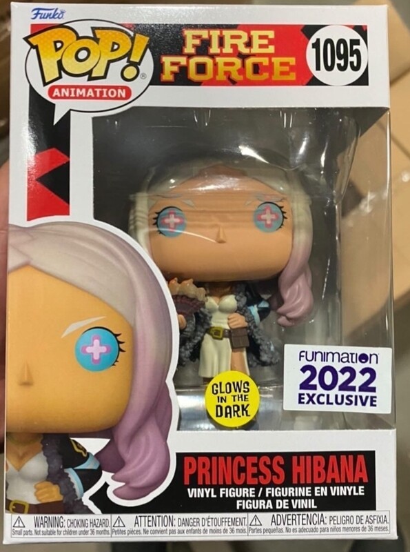 Funko Pop Animation. Fire Force. Princess Hibana Exclusivo de Funimation GITD