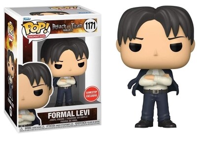 Funko Pop Animation. Attack On Titan. Formal Levi Exclusivo de GameStop