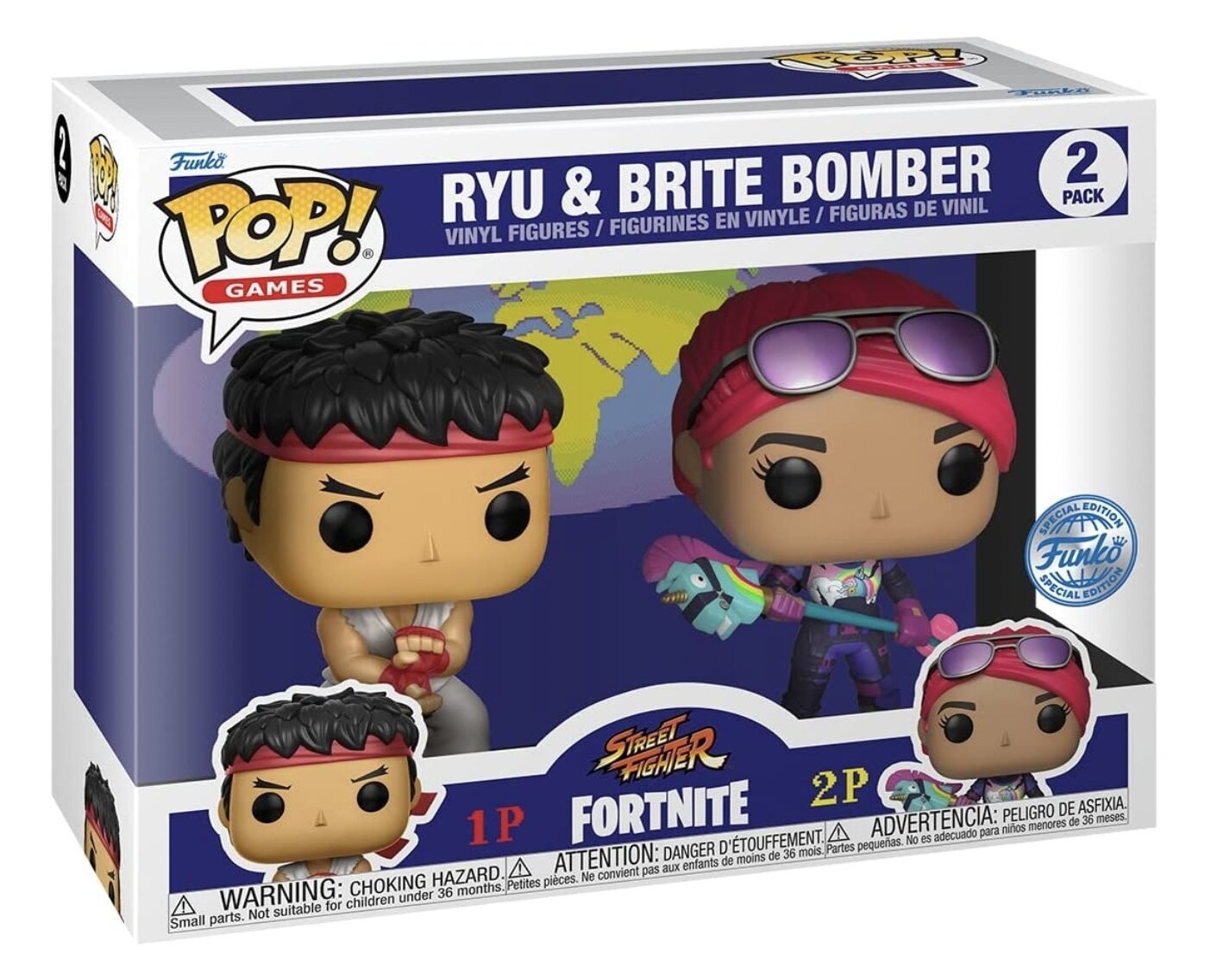 Pre-orden Funko Pop 2 Pack Ryu & Brite Bomber