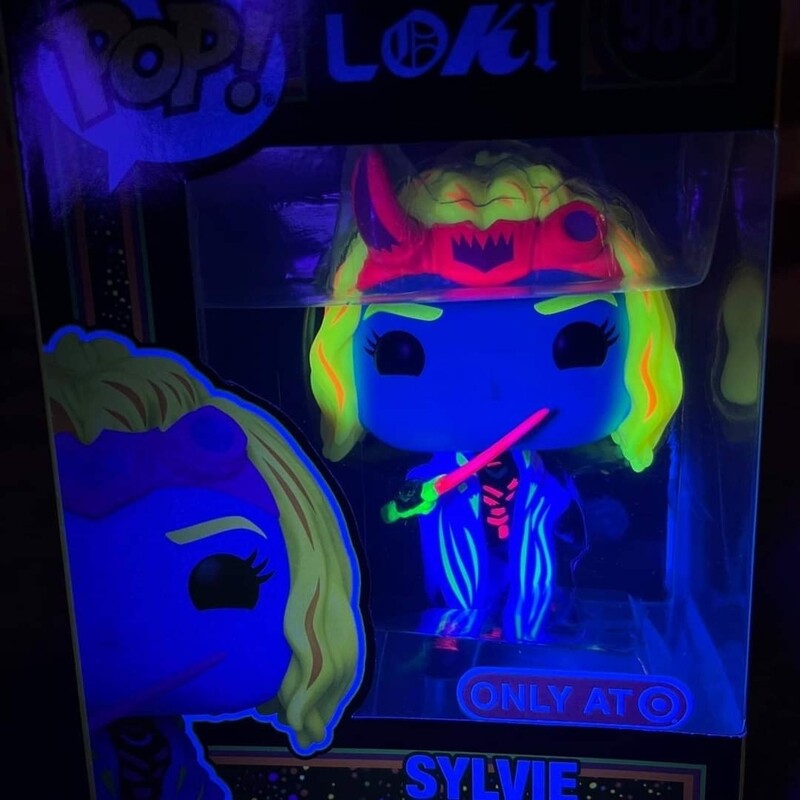 Funko Pop Loki. Sylvie Blacklight Exclusivo de Target
