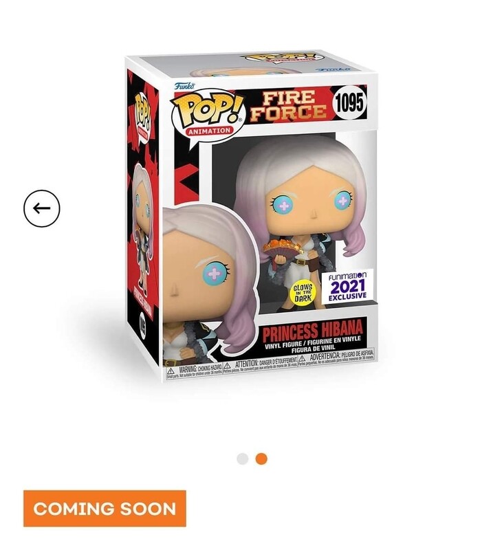 Funko Pop Animation. Fire Force. Princess Hibana Exclusivo de Funimation GITD