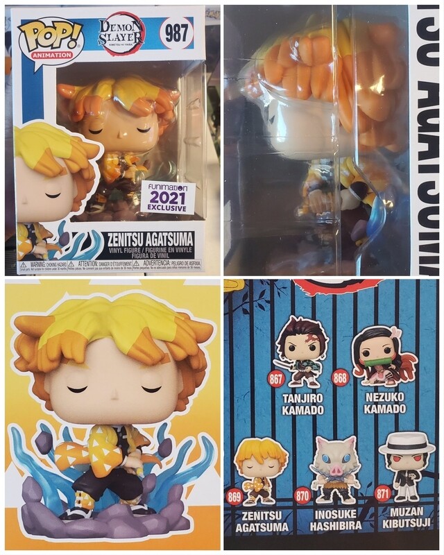 Funko Pop Animation Demon Slayer Kimetsu No Yaiba. Zenitsu Exclusivo de Funimation