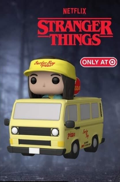 Pre-orden Funko Pop Rides. Stranger Things. Argyle riding Surfer Boy Pizza Van Exclusivo de Target