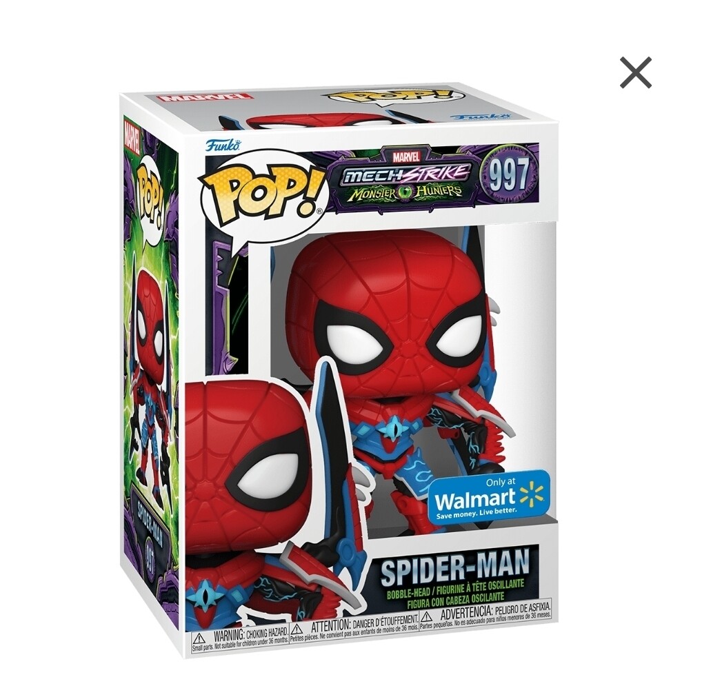 Funko Pop Marvel Monster Hunters. Spider-Man Exclusivo de Walmart