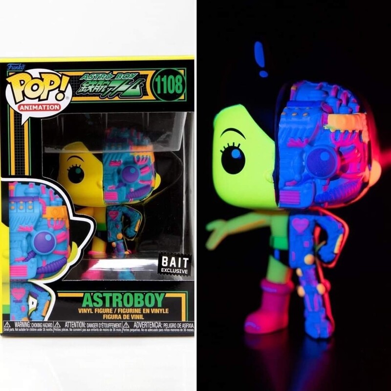 Funko Pop. Astro Boy. Exclusivo de BAIT Blacklight