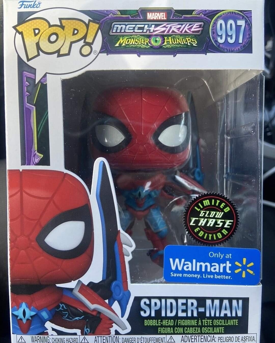 Funko Pop Monster Hunters. Spider-Man Exclusivo de Walmart (Chase)