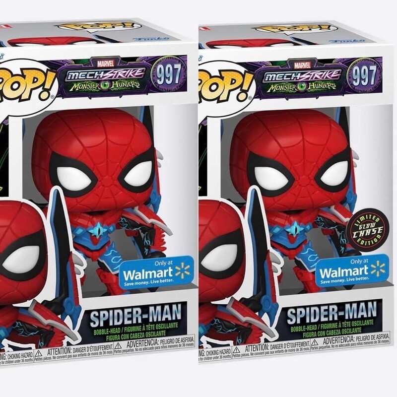Bundle Chase Funko Pop Monster Hunters. Spider-Man Exclusivo de Walmart