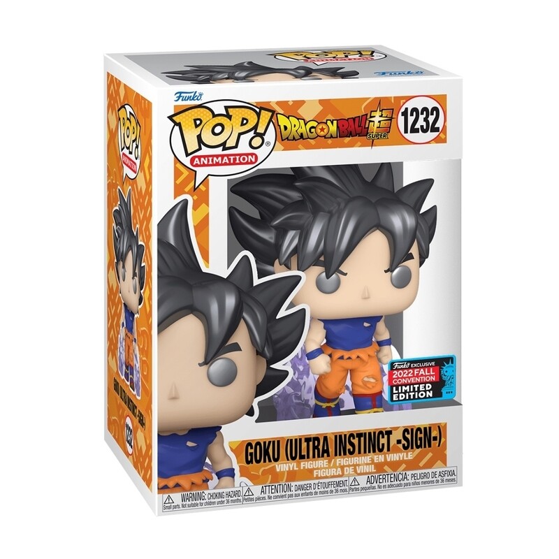 Funko Pop Animation Dragon Ball Super Goku Ultra Instinct Sign Exclusivo NYCC