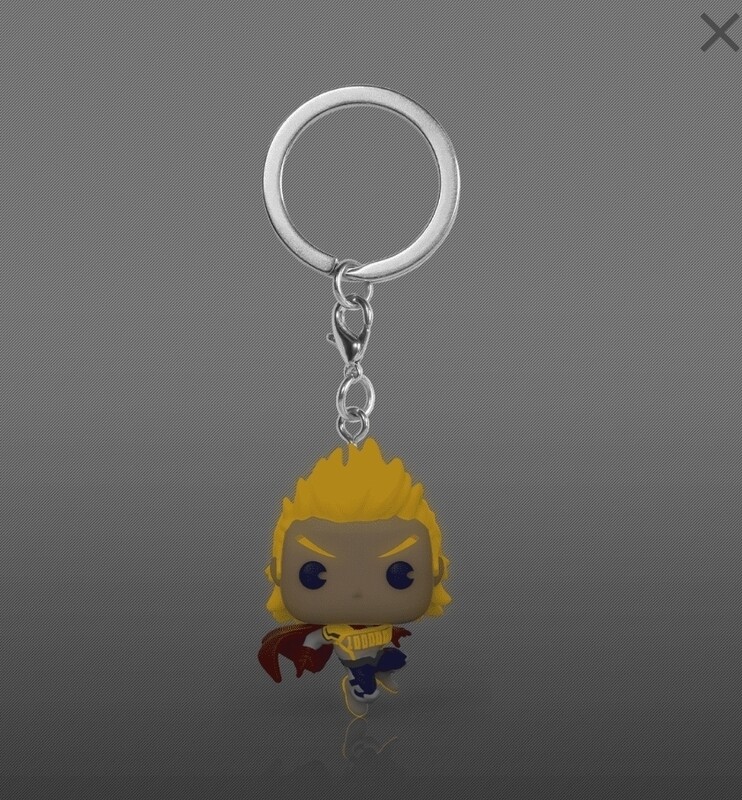 Funko My Hero Academia Pocket Pop! Animation Mirio Glow-In-The-Dark Key Chain Exclusivo de HotTopic