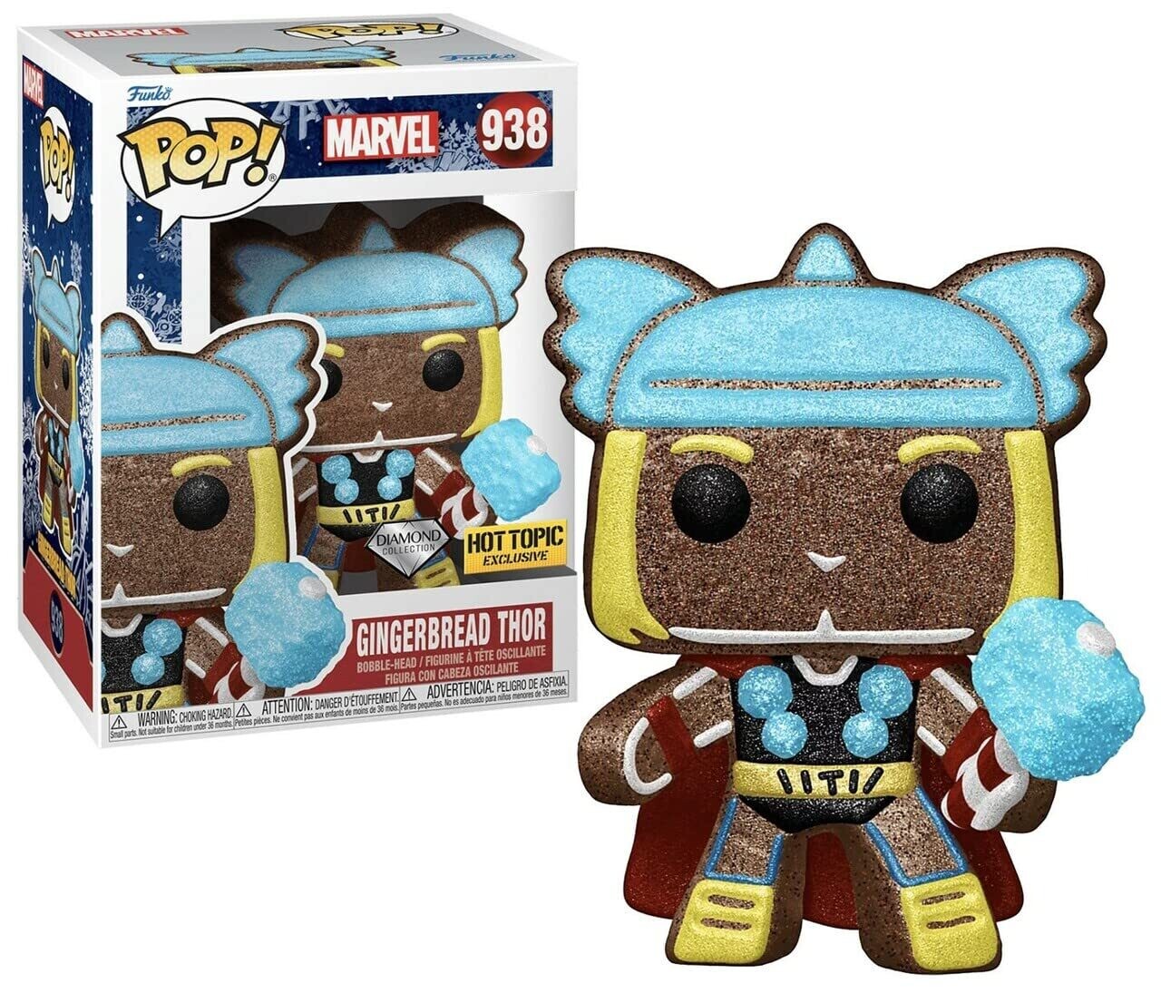 Funko Pop Marvel Holiday Thor Exclusivo de HotTopic Diamond