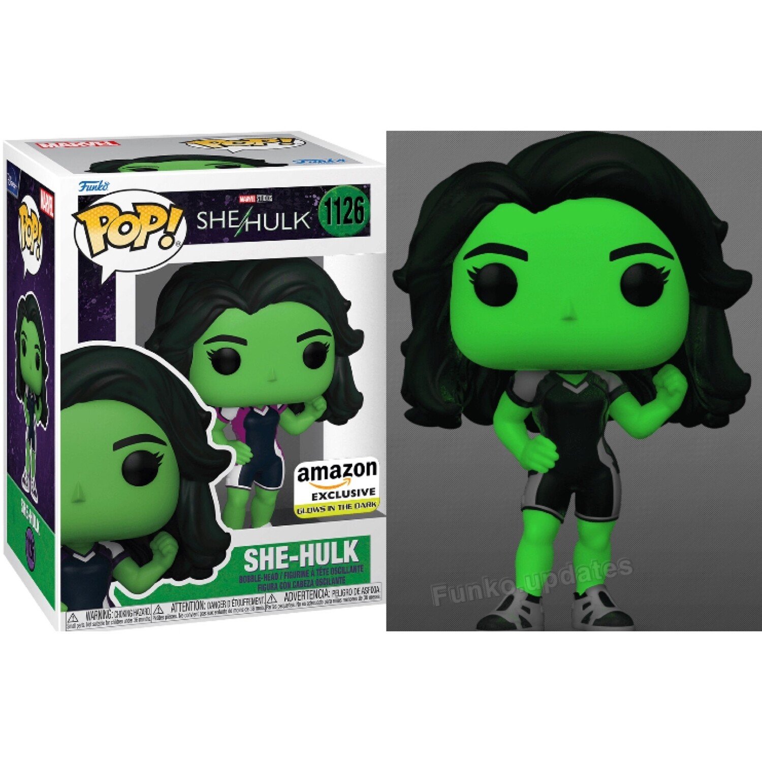Pre-orden Funko Pop She- Hulk GITD Exclusivo de Amazon