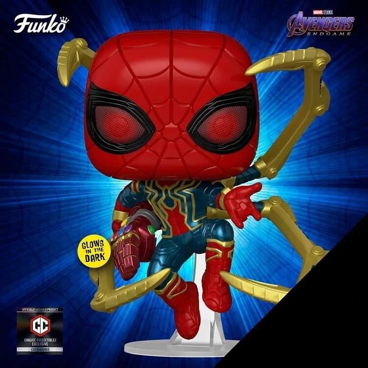 Funko Pop!: Avengers Endgame: Iron Spider (GITD) Exclusivo de Chalice Collectibles