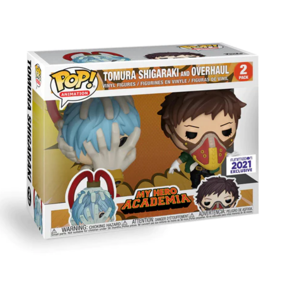 Funko Pop ANimation. My Hero Academia. Tomura Shigaraki & Overhaul Exclusivo de Funimation