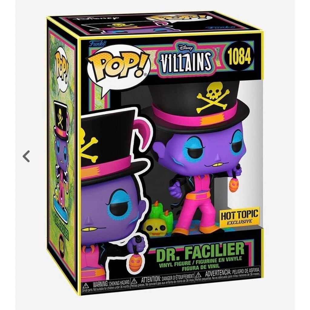 Funko Pop Disney’s Villains. Dr. Facilier blacklight Exclusivo de HotTopic