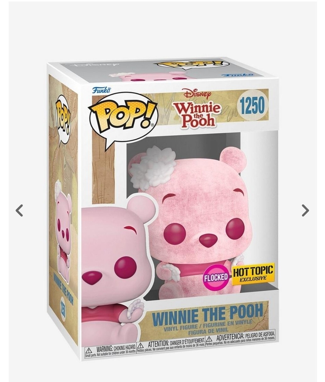 Funko Pop Disney. Winnie The Pooh Exclusivo de HotTopic (Flocked)