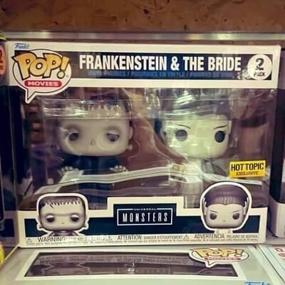Pre-orden 2 Pack Funko Pop Frankenstein & The Bride Exclusivo de Hottopic