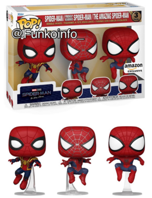 Pre-orden Funko Pop 3 Pack NWH Spiderman Exclusivo de Amazon