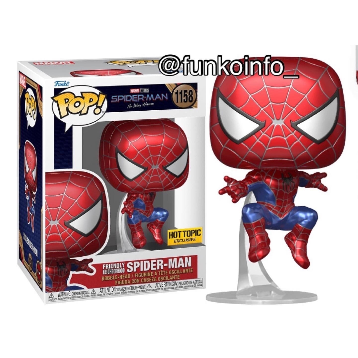 Pre-orden Funko Pop Spider Man Exclusivo de HotTopic