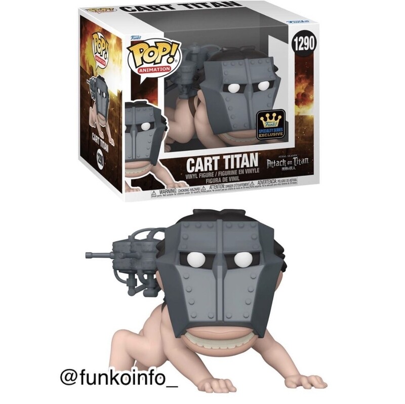 Funko Pop Animation Attack on titan. Cart Titan Specialty Series Exclusivo