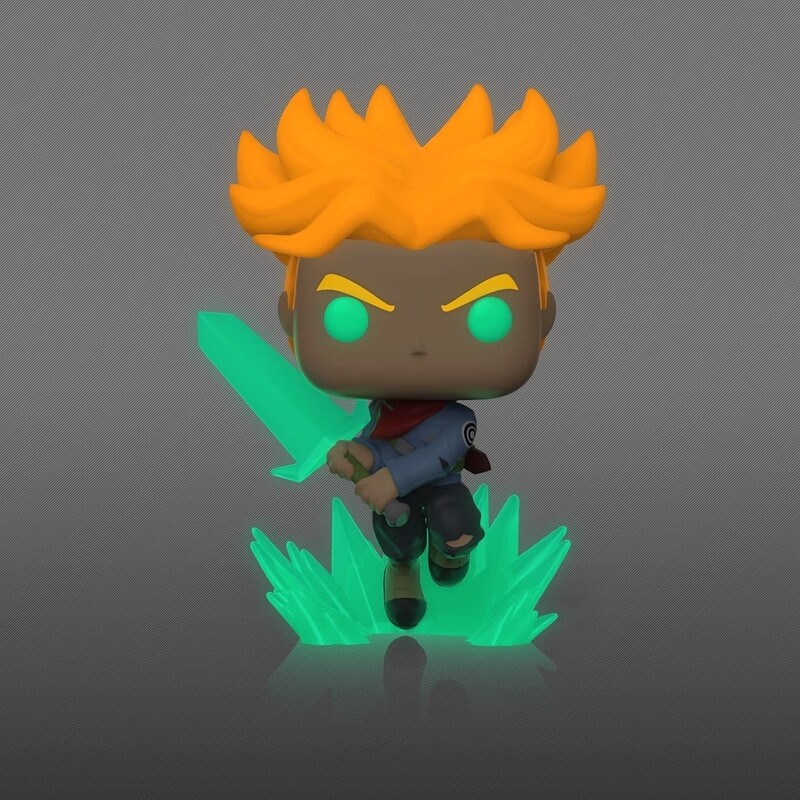 Funko Pop Dragon Ball Super. Super Saiyan Trunks with Sword GITD Exclusivo de Amazon