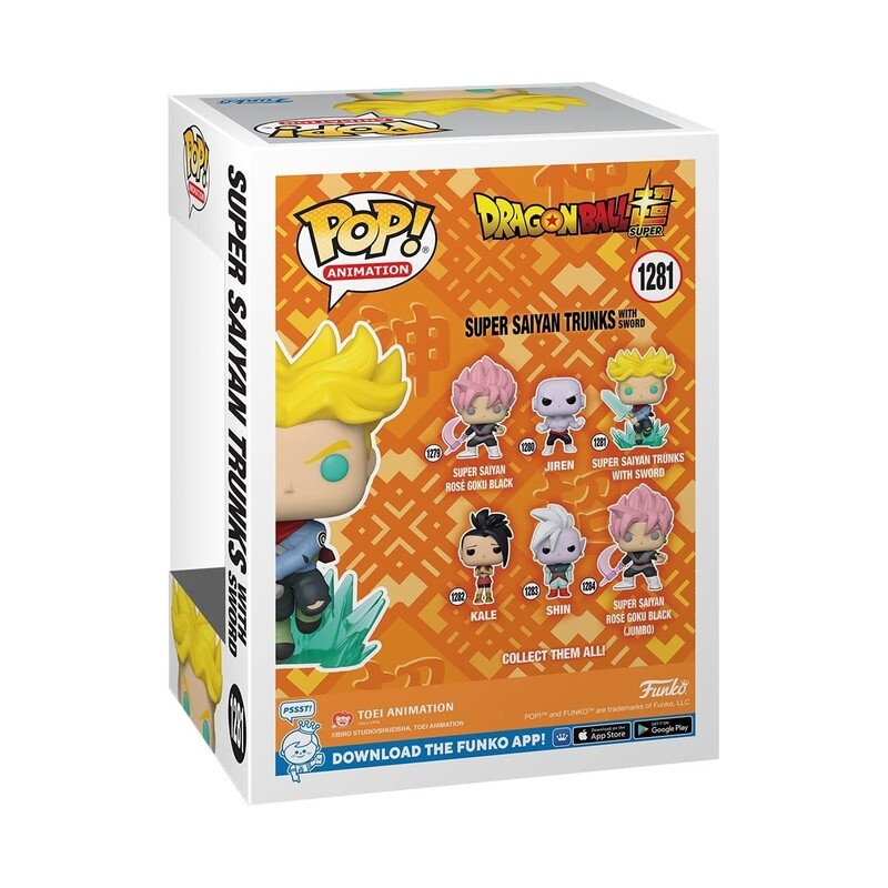 Funko Pop Dragon Ball Super. Super Saiyan Trunks with Sword GITD Exclusivo de Amazon