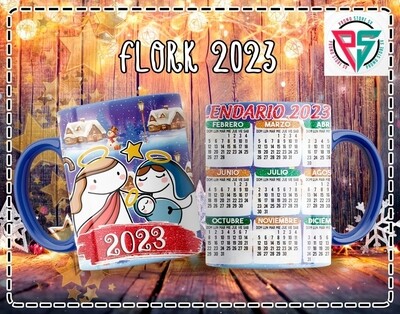 Promo Taza Diseño Calendario Flork