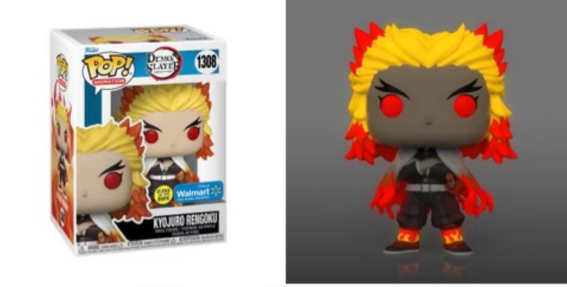 Funko Pop Animation Demon Slayer. Rengoku Exclusivo GITD