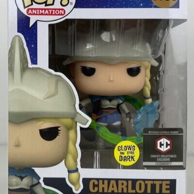 Funko pop Black CLover. Charlotte Exclusivo de Chalice Collectibles GITD