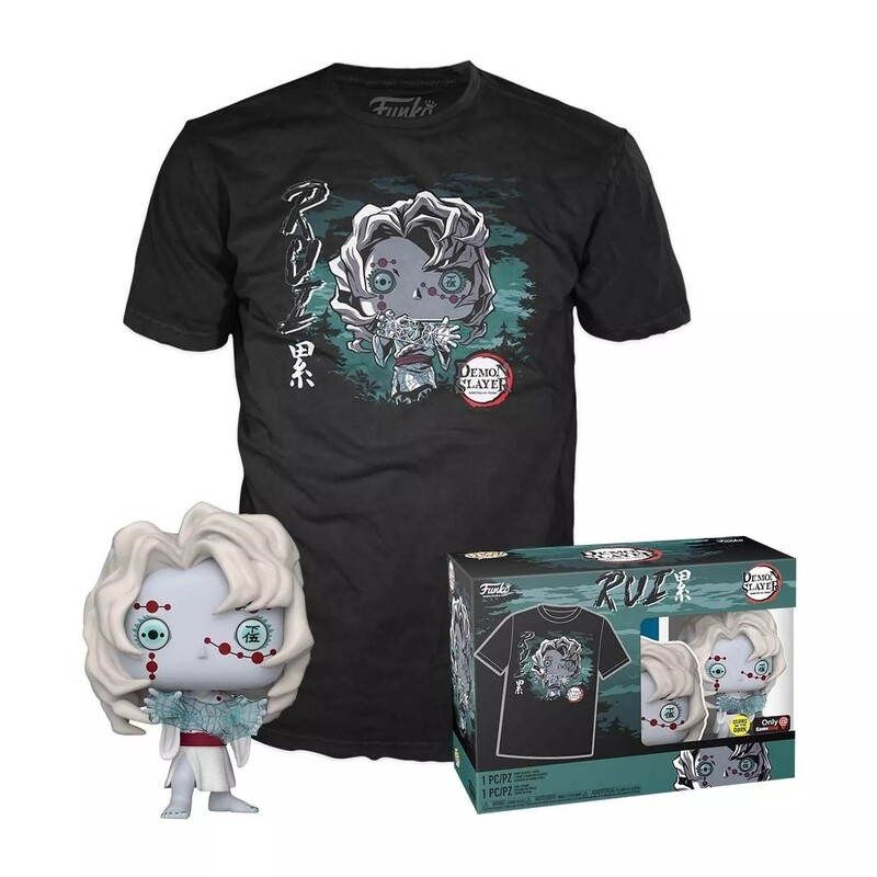 Funko Pop &amp; Tee. Demon Slayer Rui GITD Exclusivo de Gamestop