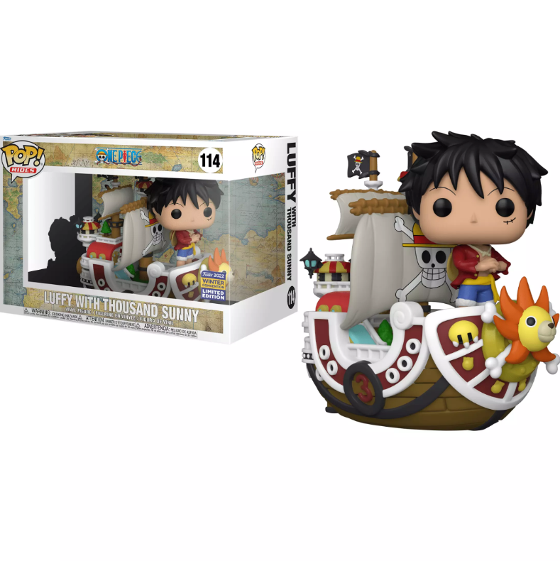 Pre-orden Funko Pop! Animation Rides One Piece Luffy With Thousand Sunny Exclusivo WC