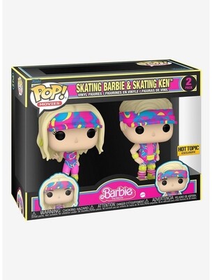 Pre-orden Funko Pop 2 Pack Skating Barbie & Skating Ken Exclusivo de HotTopic