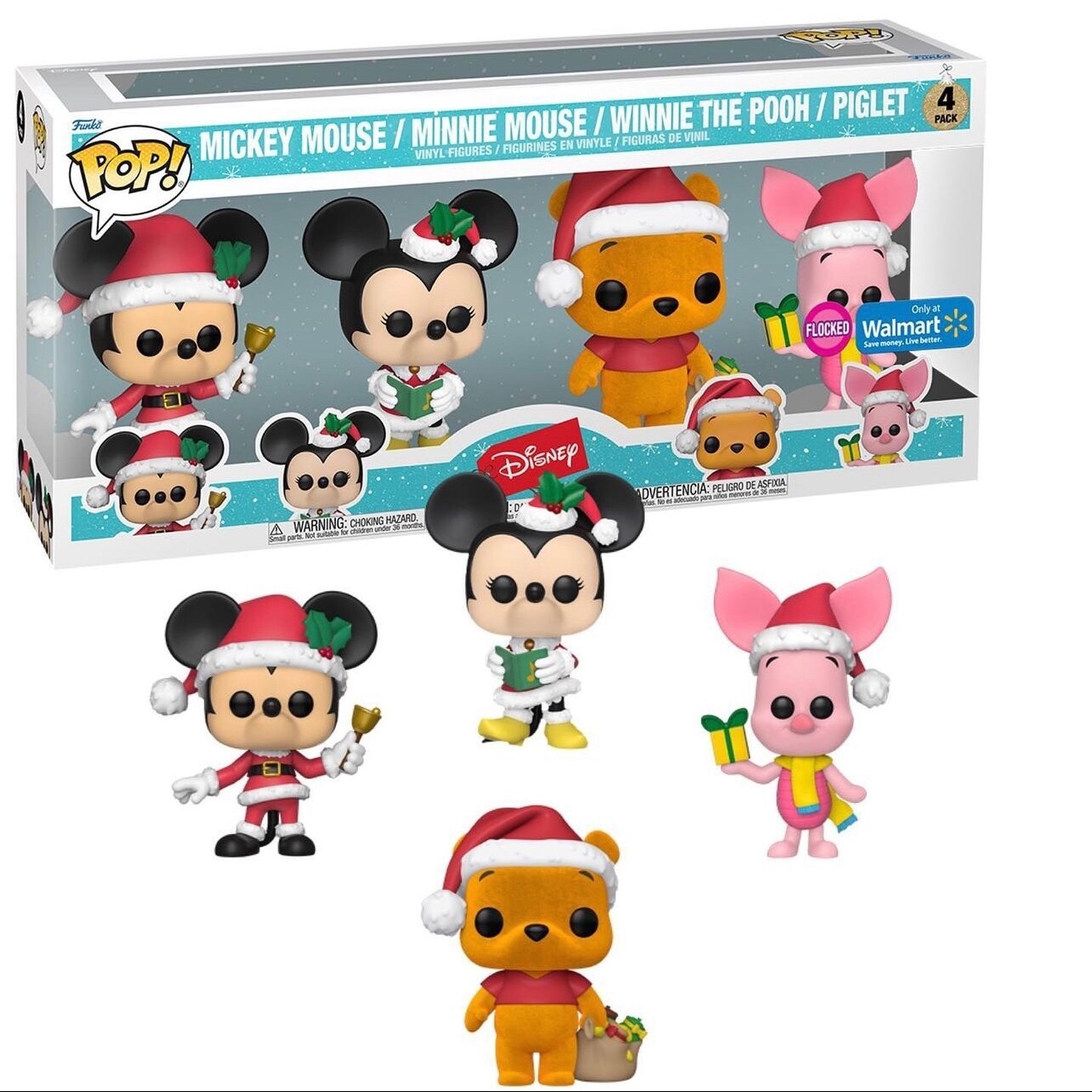 Pre-orden Funko Pop Disney’s 4 pack Exclusivo de Walmart Flocked