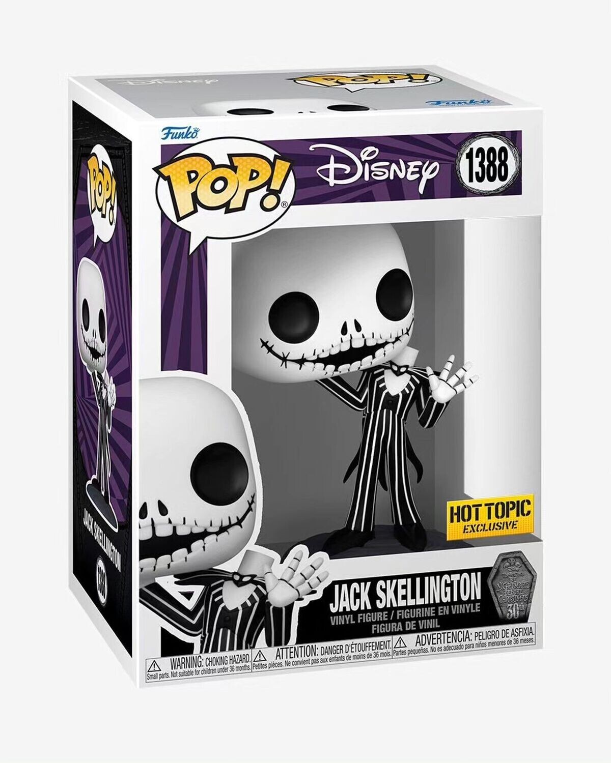 Funko Pop Jack Skellington Exclusivo de Hottopic