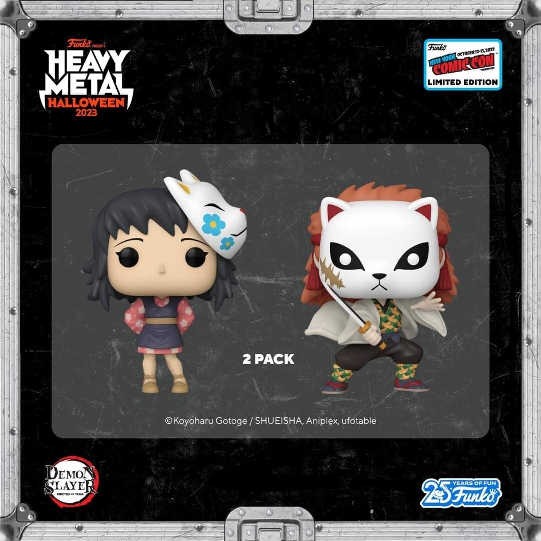 Funko Pop Animation Demon Slayer. 2 Pack Makomo &amp; Sabito exclusivo NYCC