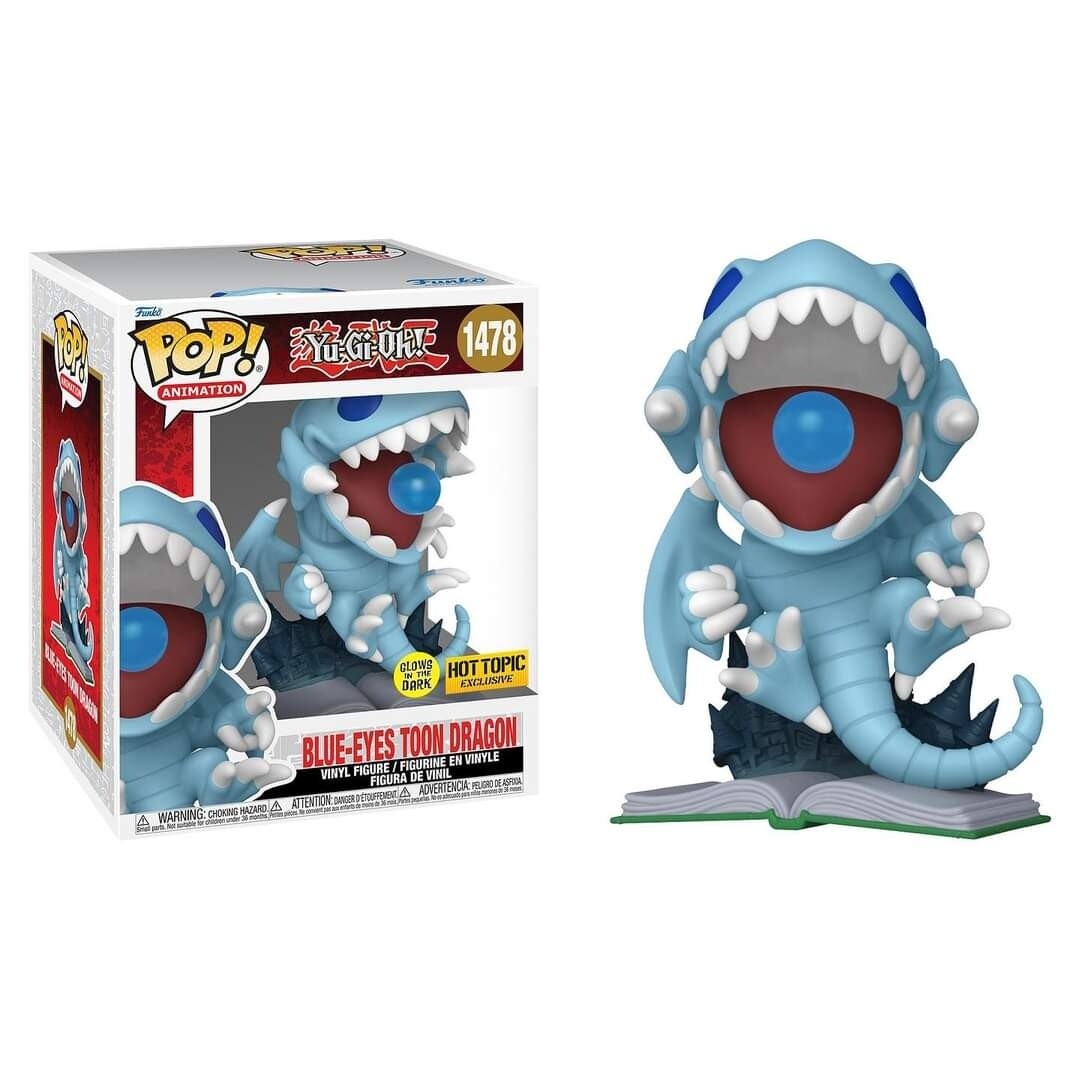 Funko Pop Yu-Gi-Oh Blue Eyes Toon Dragon Exclusivo de HotTopic GITD