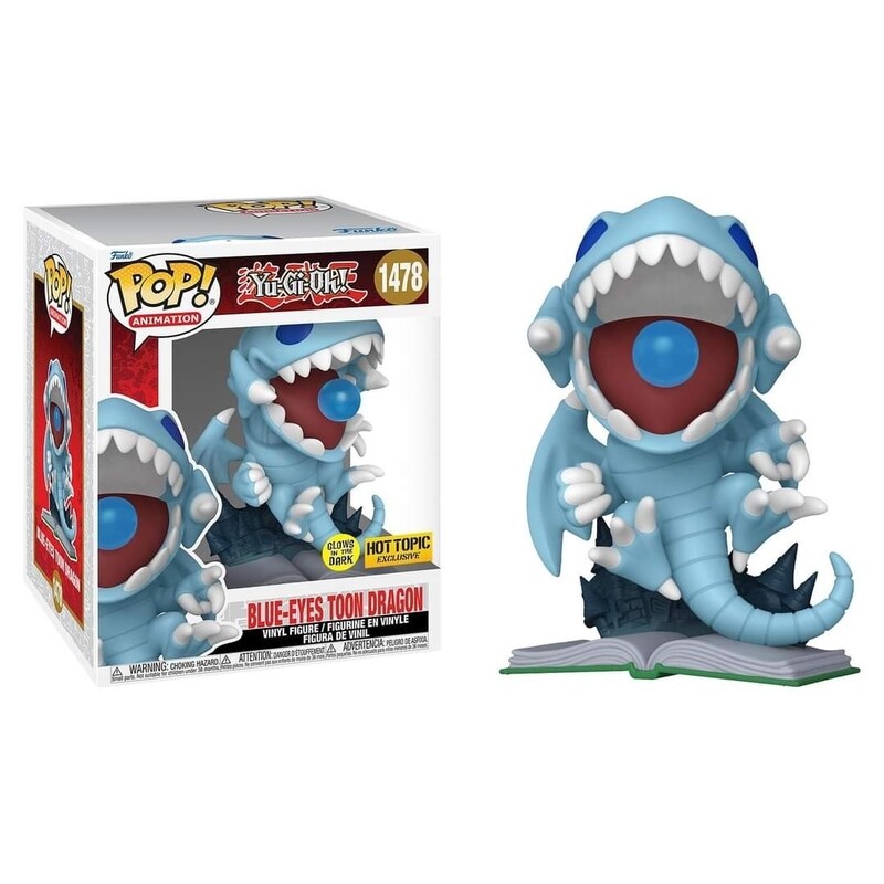 Funko Pop Yu-Gi-Oh Blue Eyes Toon Dragon Exclusivo de HotTopic GITD