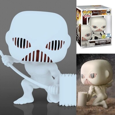 Funko Pop Animation Attack on Titan. War Hammer Titan exclusivo de Funko Shop GITD