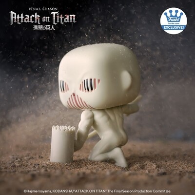 Funko Pop Animation Attack on Titan. War Hammer Titan exclusivo de Funko Shop GITD