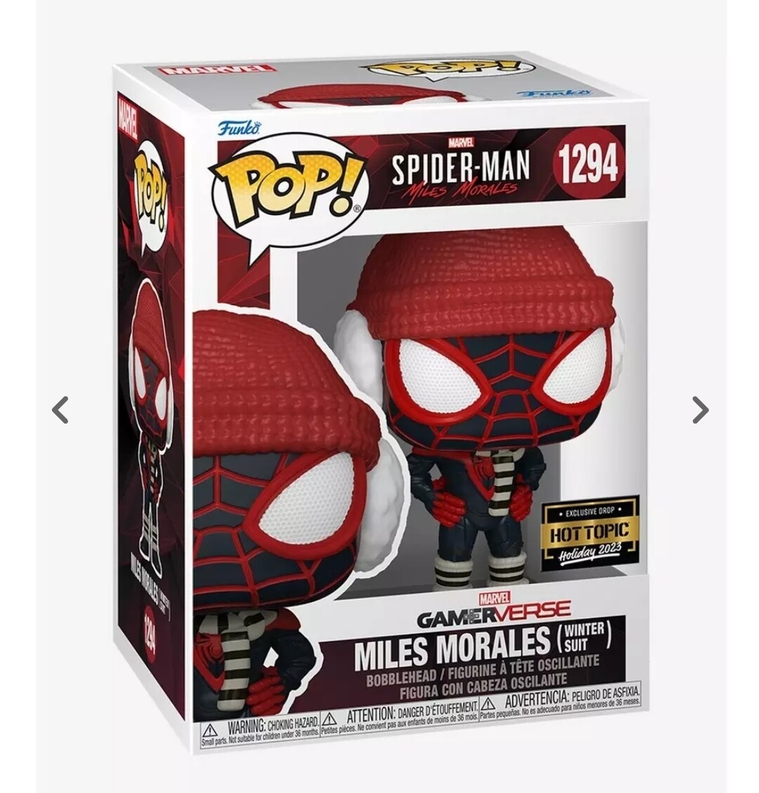 Funko Pop Miles Morales (Winter Suit) Exclusivo de HotTopic