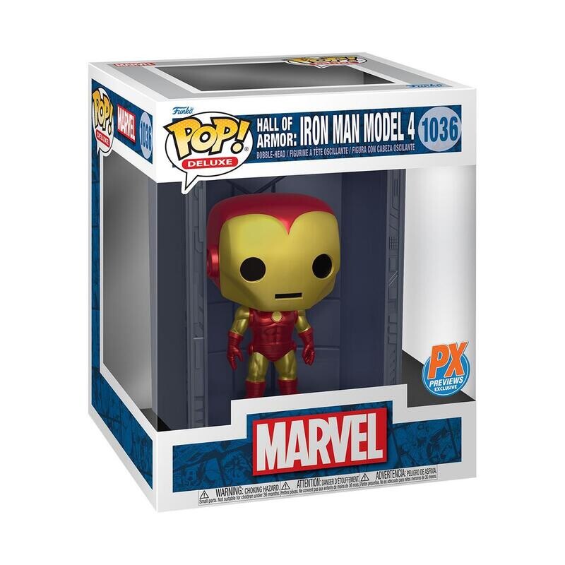 Funko Pop Deluxe Hall of Armor: Iron Man Model 4 Exclusivo PX