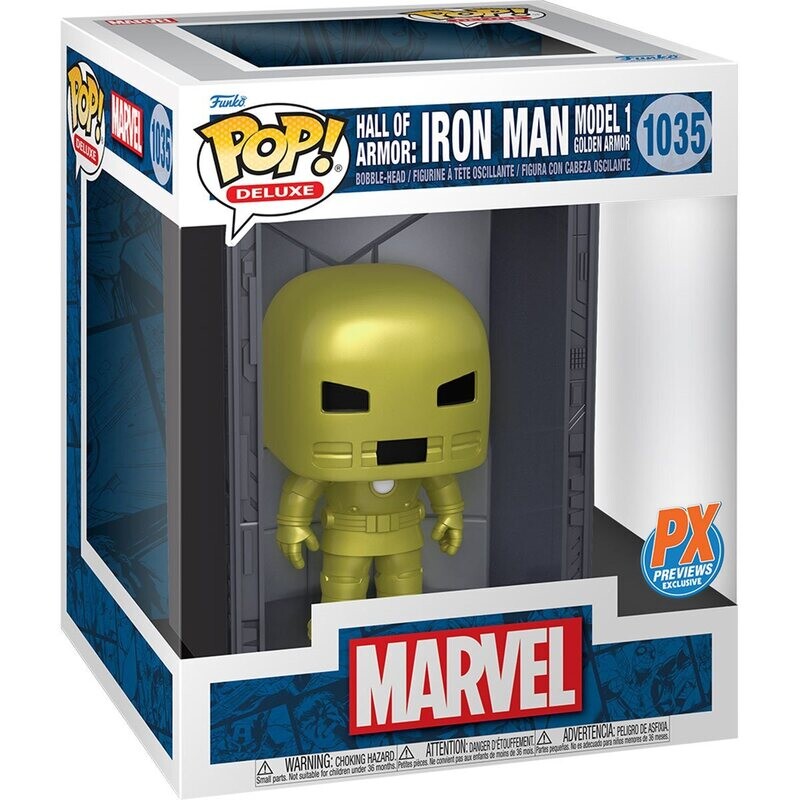 Funko Pop Deluxe Hall of Armor: Iron Man Model 1 Exclusivo PX