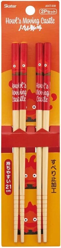 2 Pack Howl&#39;s Moving Castle Calcifer. Juego de Palillos