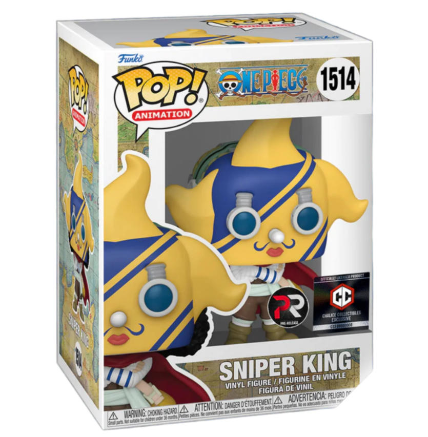  Funko Pop Animation One Piece Sniper King exclusivo de Chalice Collectibles PR