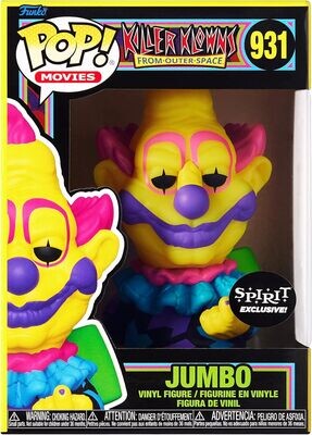 Funko Spirit Halloween Killer Klowns from Outer Space Blacklight Jumbo Exclusivo de Spirit Funko Spirit Halloween Killer Klowns from Outer Space Blacklight Jumbo Exclusivo de Spirit